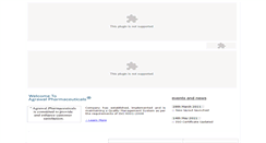 Desktop Screenshot of agrawalpharmaceuticals.com